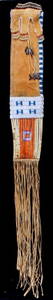 Sioux Beaded & Quill Work Pipe Bag circa 1860's Th