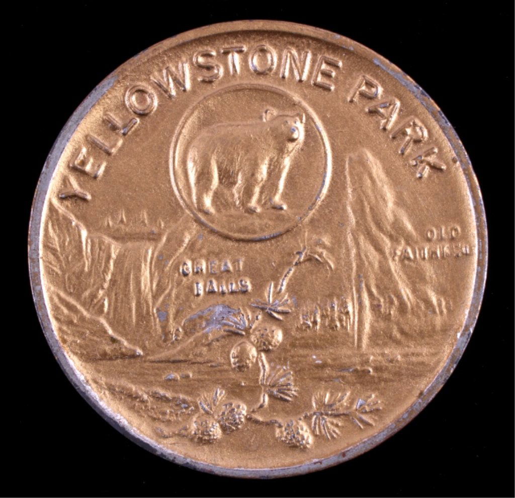 Yellowstone Park Souvenir Coin This is a Yellowsto