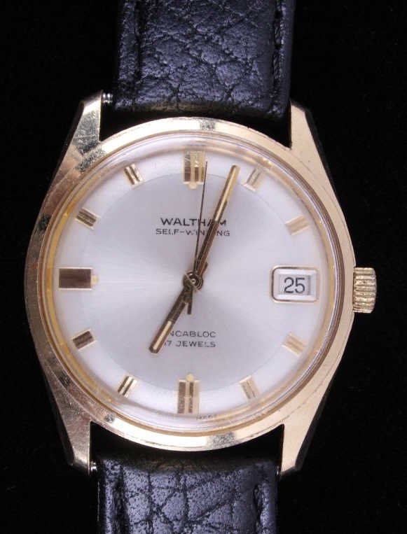 Waltham Self-Winding 17 Jewel Wrist Watch: This is an antique Waltham Swiss Made Automatic Self-Winding 17 Jewel movement wrist watch. The watch has the original leather band and shows a good condition face.