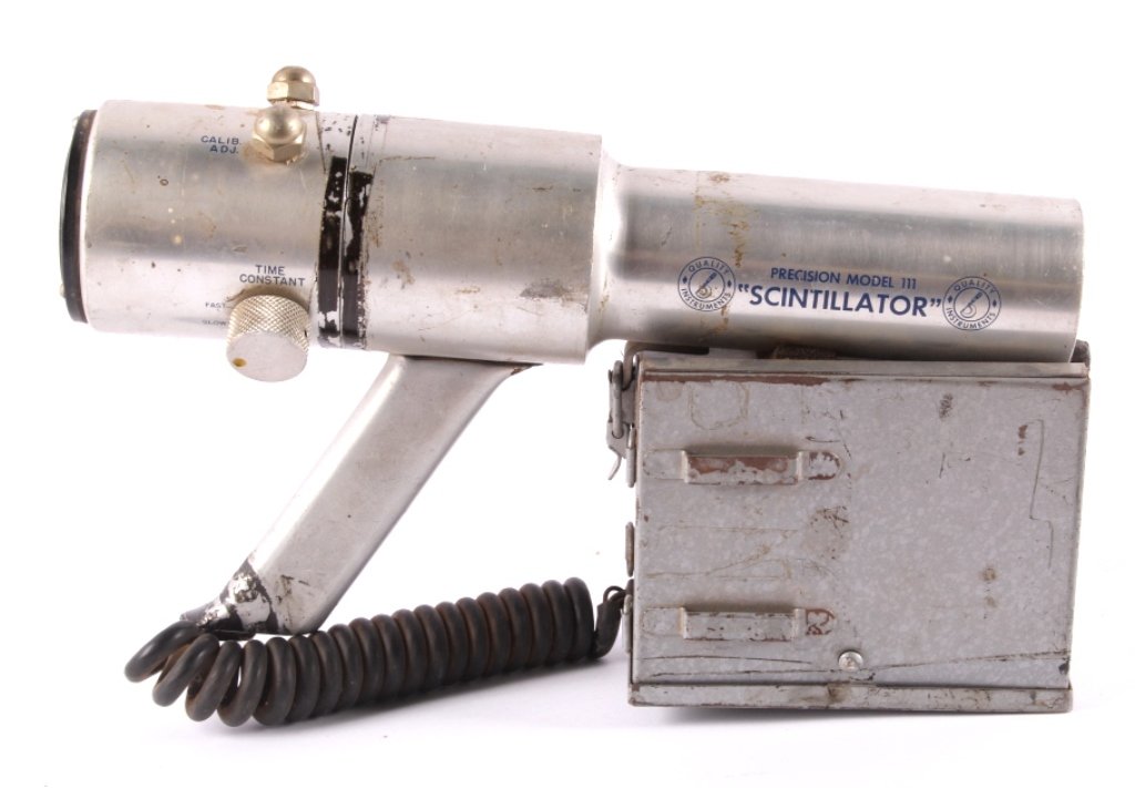 Precision Scintillator Model III Geiger Counter: This is an original atomic era circa 1950 Precision Scintillator Model III Geiger Counter. The piece is made by the Precision Radiation Instruments Inc. Los Angeles, Calf. Believed to work. Great atom