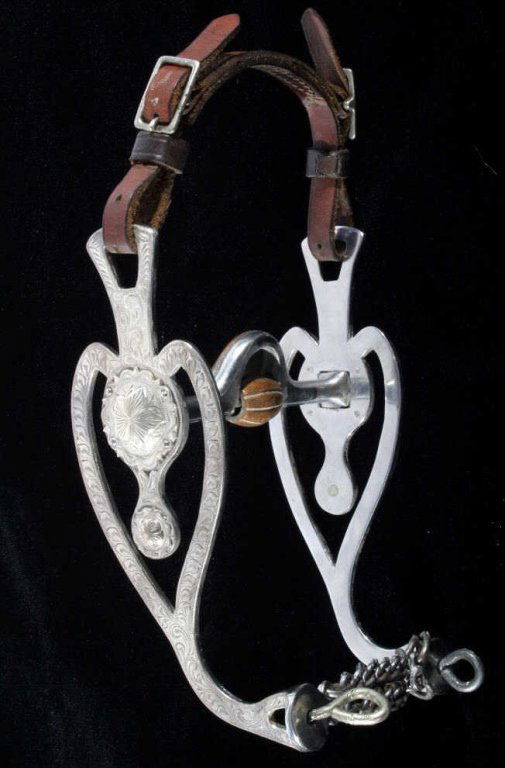Vintage Mexican Silver Mounted Show Horse Bit