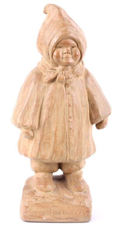 Run & Play Darling Sculpture 1967: This is a staind plaster sculpture called "Run and Play Darling" by Anna Hyatt Huntington. This piece was done at MPI (Museum Pieces Inc) in 1967. This has a nice old style look to it. The sculpture m