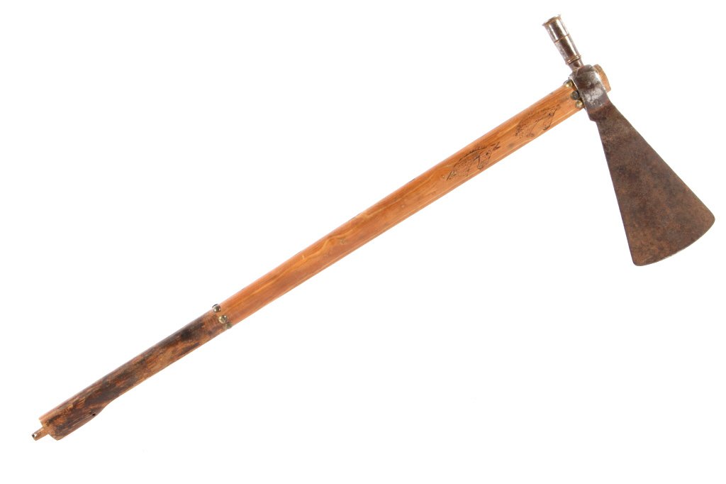 Cheyenne Pipe Tomahawk Carved Haft circa 1840 (1 of 10)