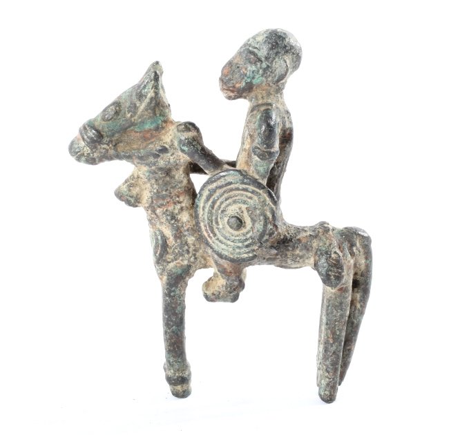 Dogon Djenne Man on Horse Bronze 14th-15th Century (1 of 10)