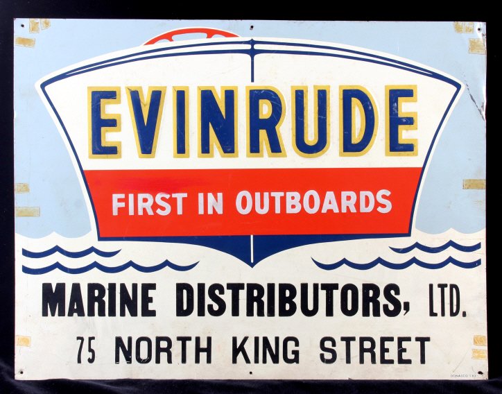 Evinrude Marine Outboard Dealer Sign (1 of 8)
