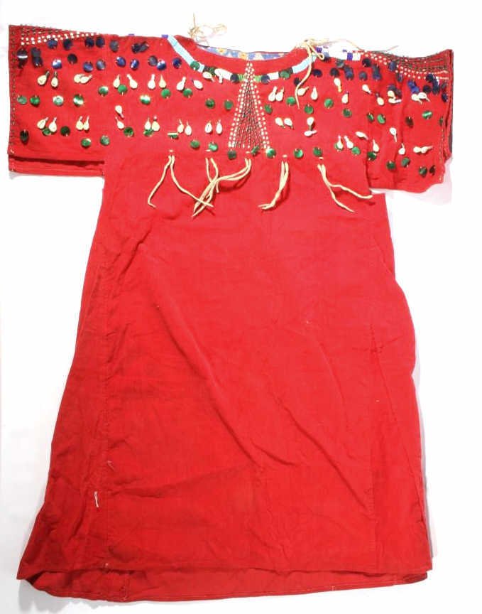 Crow Beaded Dress with Cowry Shells c. 1920-1930 (1 of 10)