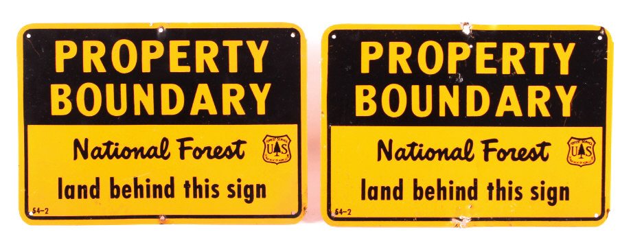National Forest Boundary Line Signs (1 of 7)