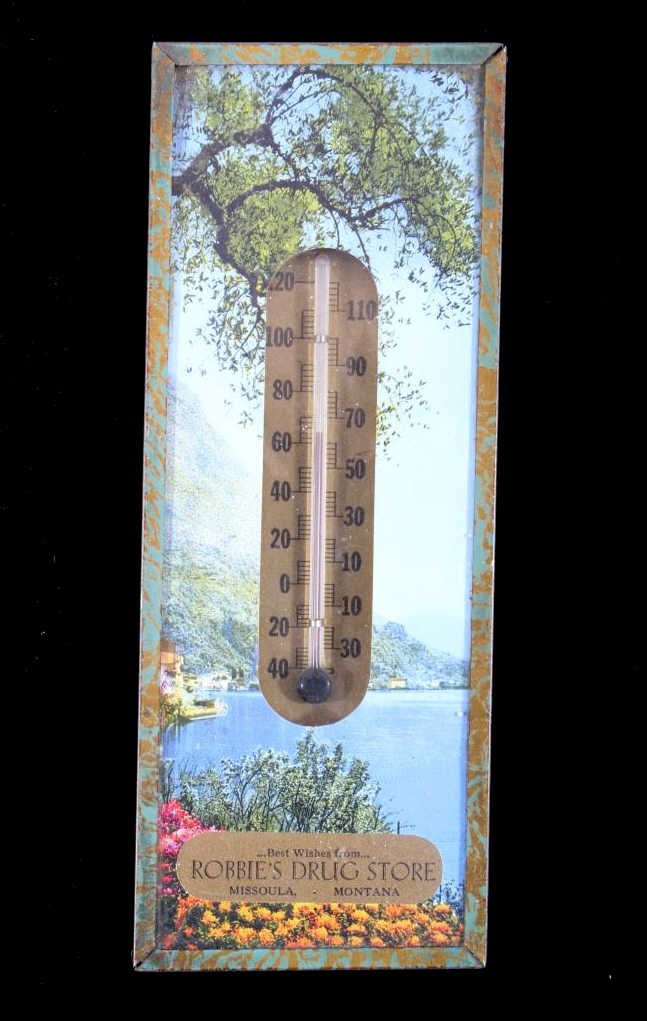 Robbie's Drug Store Missoula, MT Thermometer 1930 (1 of 6)
