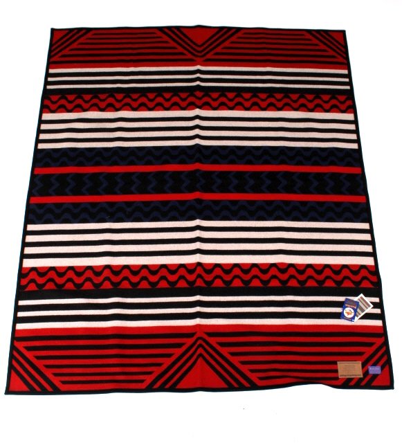 Pendleton Thread of Life Wool Blanket: This is a 2006 Pendleton "Thread of Life" wool blanket. A tag on the blanket reads "Thread of Life 2006 Legendary Blanket Honoring the spirit of Spider Woman and the weavers who have passed their art 