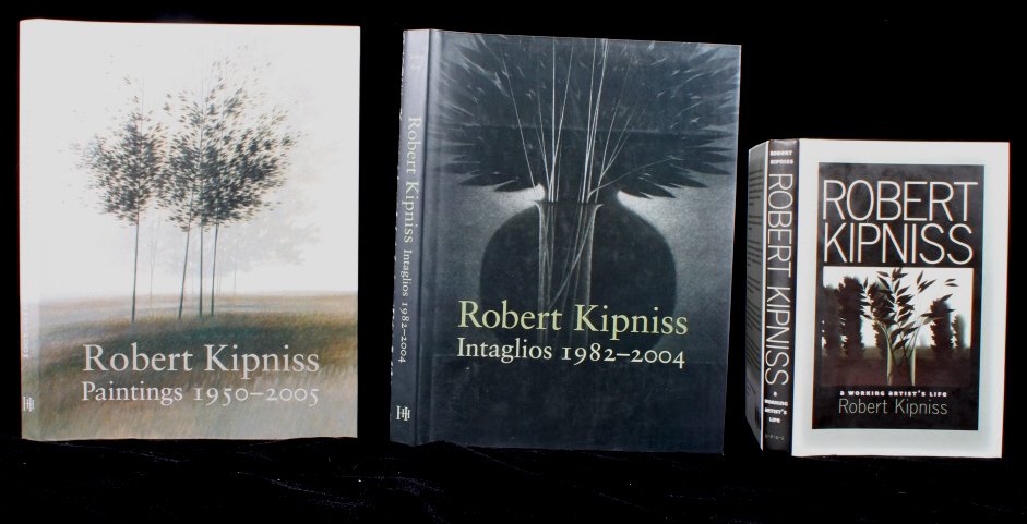 Collection Of Works About Robert Kipniss: This lot features a collection of three books about the famous artist Robert Kipniss. The first book is entitled Robert Kipniss Paintings 1950-2005 1st ed. printed in 2007 by Hudson Hills Press and au