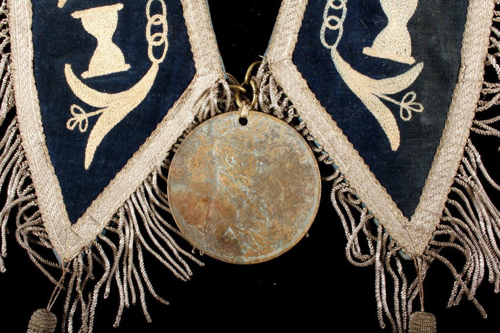 1817 James Monroe Indian Peace Medal by Furst: This is a James Monroe Peace and Friendship Native American Indian Peace medal dated 1817. The medal is 76mm and shows a bronzed copper construction. The reverse of the medal shows the "Peace And Frie