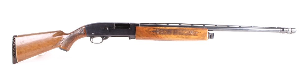 Sear & Roebuck Model 300 12 Ga. Shotgun: This lot features a Sears and Roebuck company model 300 12 Ga. shotgun. Sears & Roebuck "Ted Williams" model 300 20 gauge shotgun. 2 3/4 inch chamber. Full modified and improved cylinder, adjustable c