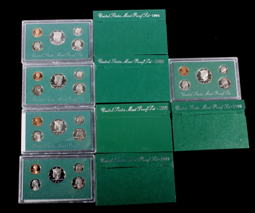 1994-1998 US Mint Proof Sets (5 Sets) (1 of 5)