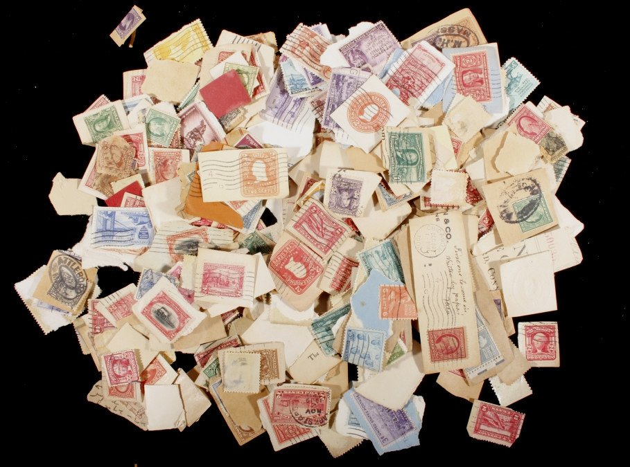 Collection of Antique Unsorted US Stamps (1 of 10)