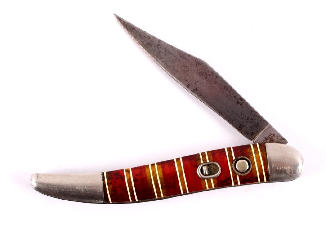 Hammer Brand Candy Striped Switchblade Knife