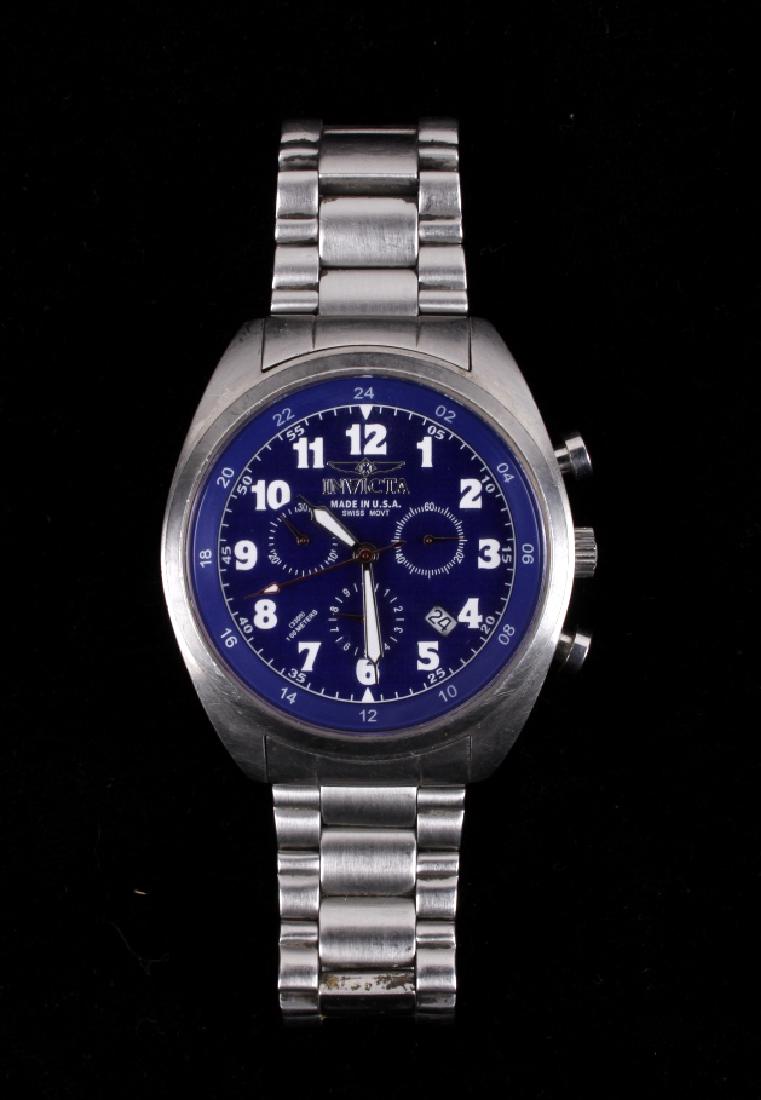 Special Edtion Stainless Steel Invicta Watch: This lot features a special edition stainless steel Invictia watch. Made in the USA this watch has sapphire crystals and water resistance to 100M. Founded in 1837, Invictia, Latin for " Invincible" ha