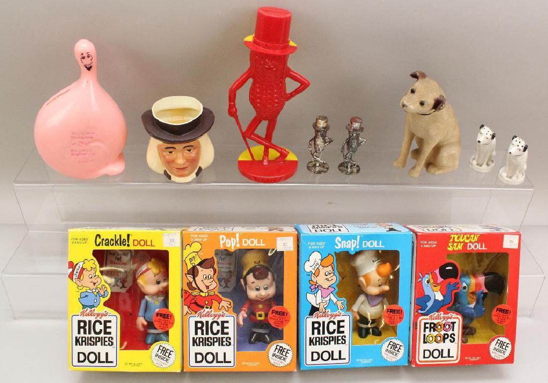 LOT OF ADVERTISING ITEMS: QUAKER; 1984 KELLOGG'S DOLLS; (1 of 5)