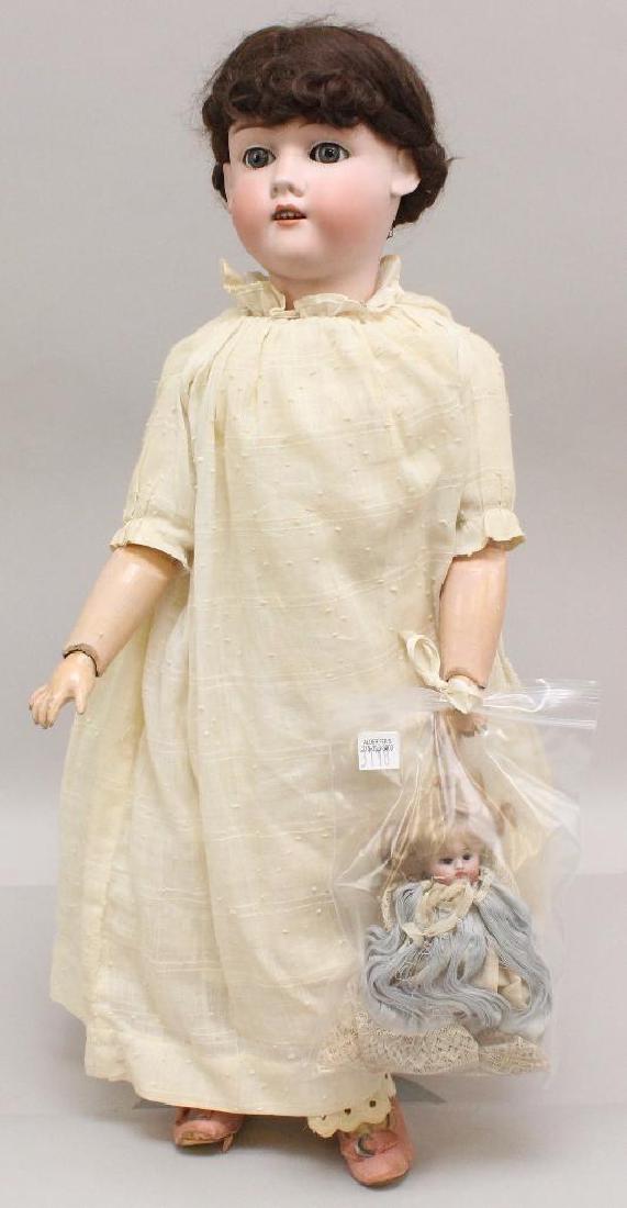 PAIR OF ANTIQUE BISQUE DOLLS: MAX HANDWERCK & ALL (1 of 7)