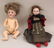 PAIR OF ANTIQUE BISQUE HEAD DOLLS: K*R SIMON & HALBIG