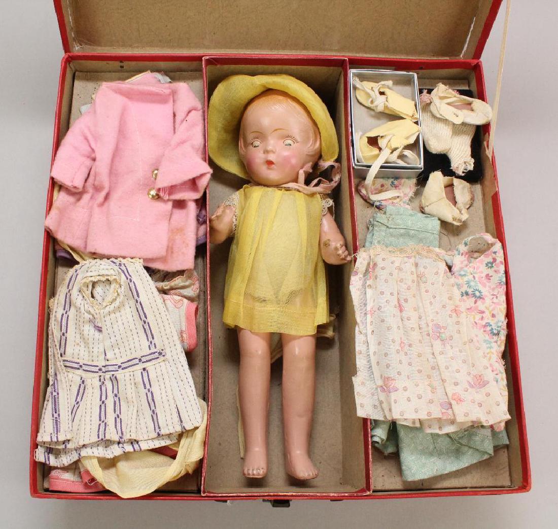 LOT: 12" UNMARKED COMPOSITION DOLL IN "DAINTY DOROTHY" (1 of 3)