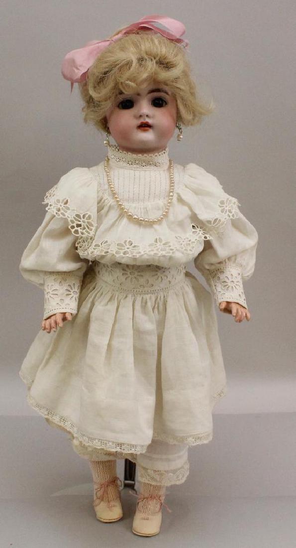 18" 79 10 GERMANY HANDWERCK ANTIQUE BISQUE HEAD DOLL. (1 of 3)