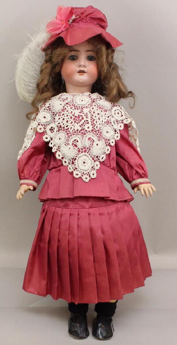 30" GERMANY AW W No. 14 ANTIQUE BISQUE HEAD DOLL. (1 of 3)