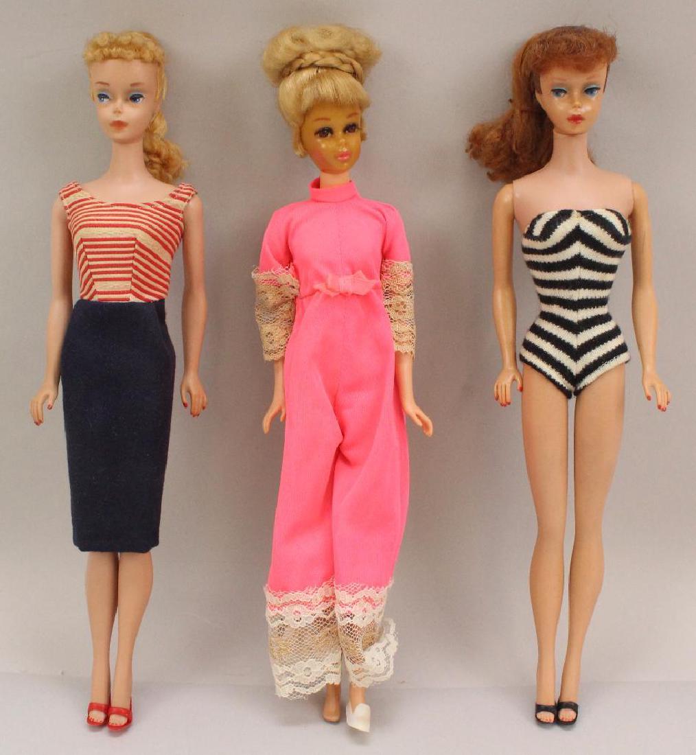 BARBIE FAMILY LOT: (3) VINTAGE PONYTAIL BARBIE & (1 of 8)