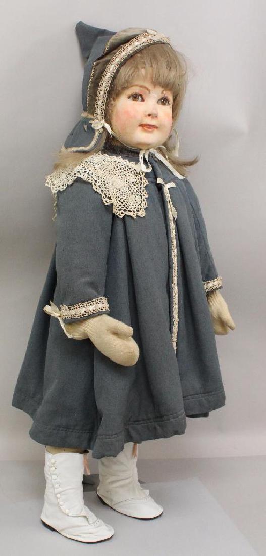 32" VINTAGE GLASS EYE CHILD MANNIKIN DRESSED IN FABRIC (1 of 7)