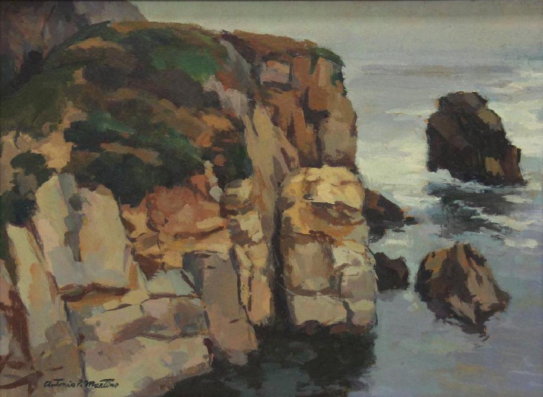 Antonio Martino (1902-1988 California/ Pennsylvania): Oil on artist board. Signed "Antonio P Martino" in lower left. Titled on reverse. 12"h x 16"w