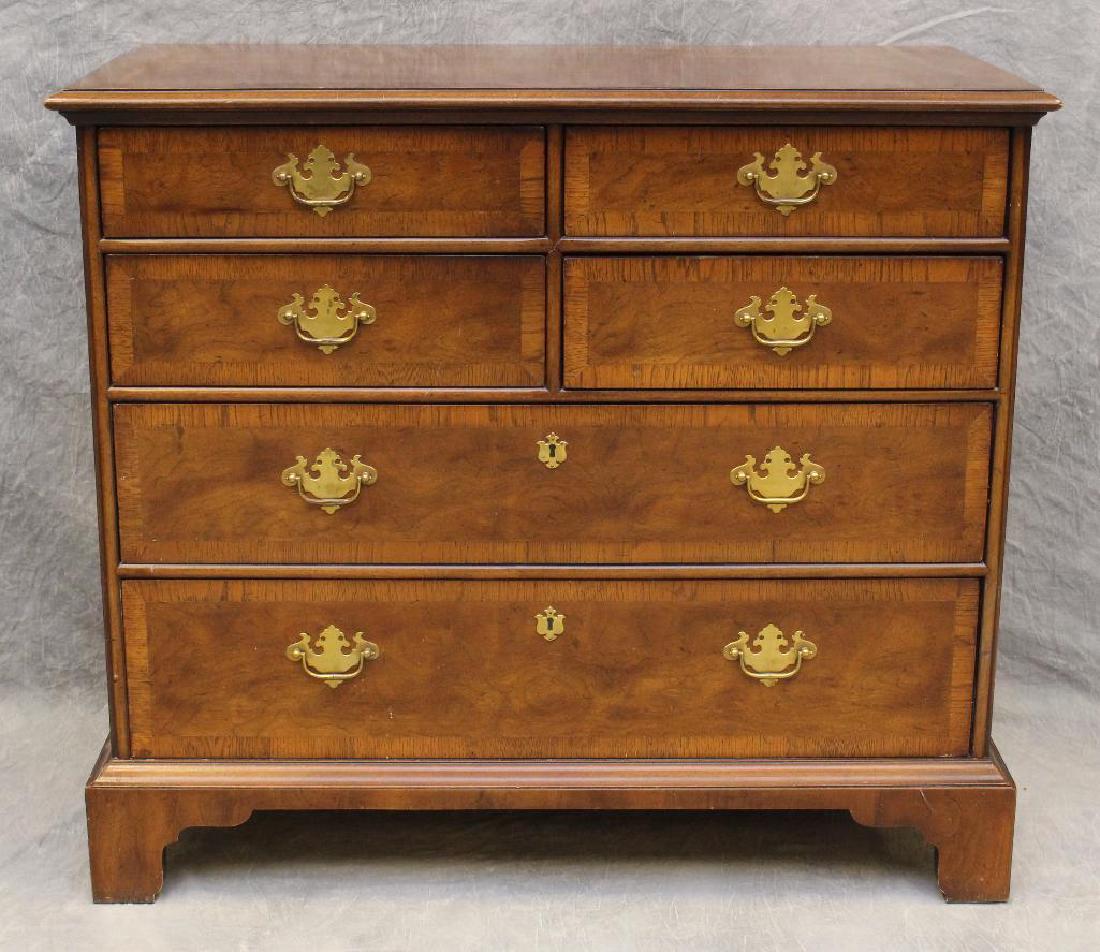 Hemerdon Chest of Drawers: Beech, four short drawers over two graduated drawers on shaped feet, 35"h x 40"w x 20"d.