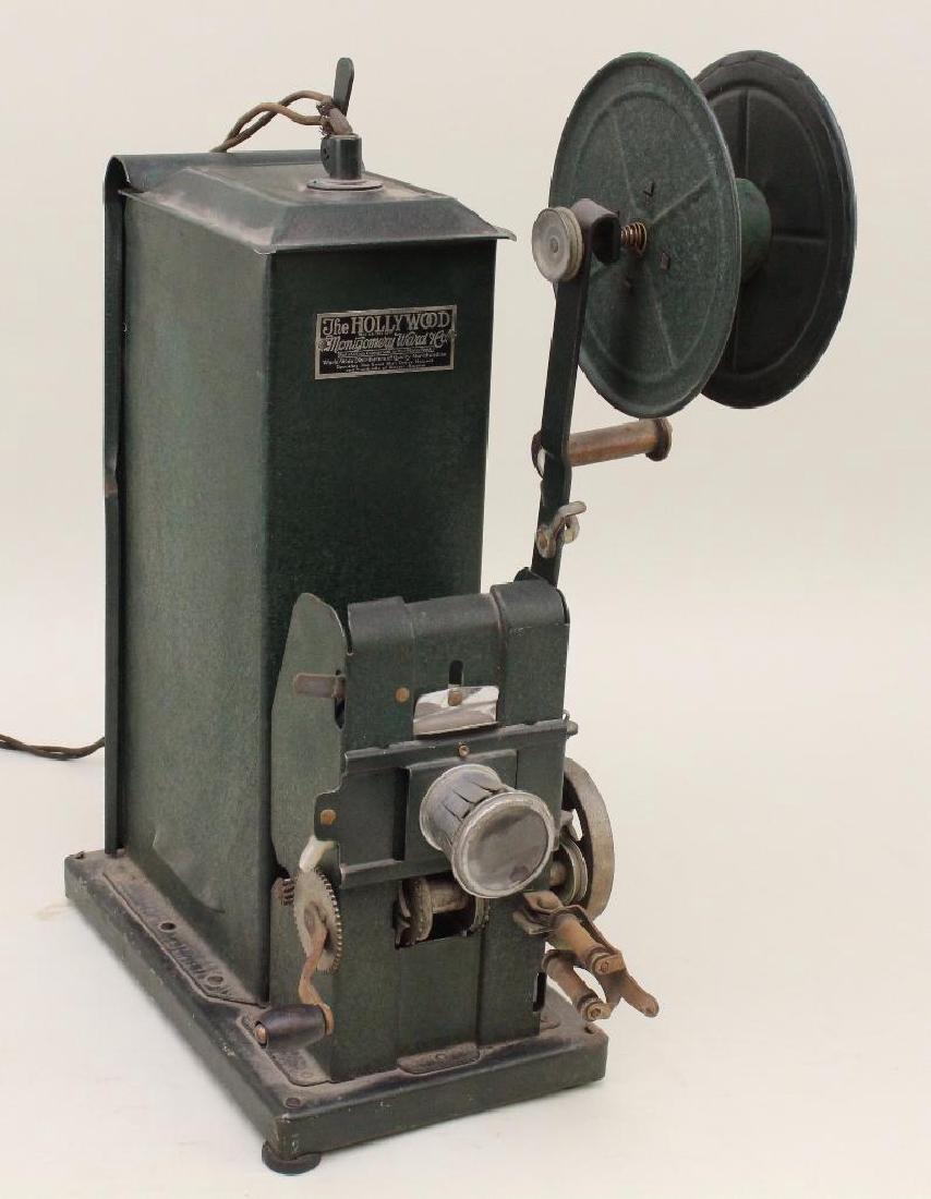 Montgomery Ward "The Hollywood" Movie Projector: 16"h x 10"d.