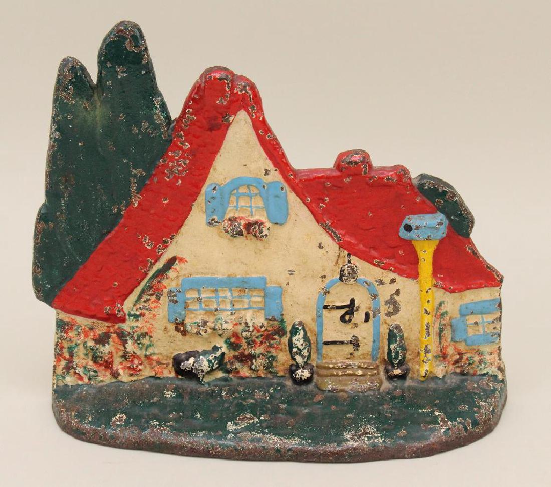 Cast Iron Painted House Door Stop (1 of 2)