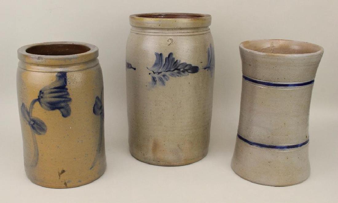 Grouping of (3) Salt Glazed Stoneware (1 of 6)