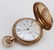 14K Rose Gold Elgin Hunter Style Pocket Watch. Single