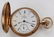 14K Rose Gold Elgin Hunter Style Pocket Watch. Single - 4
