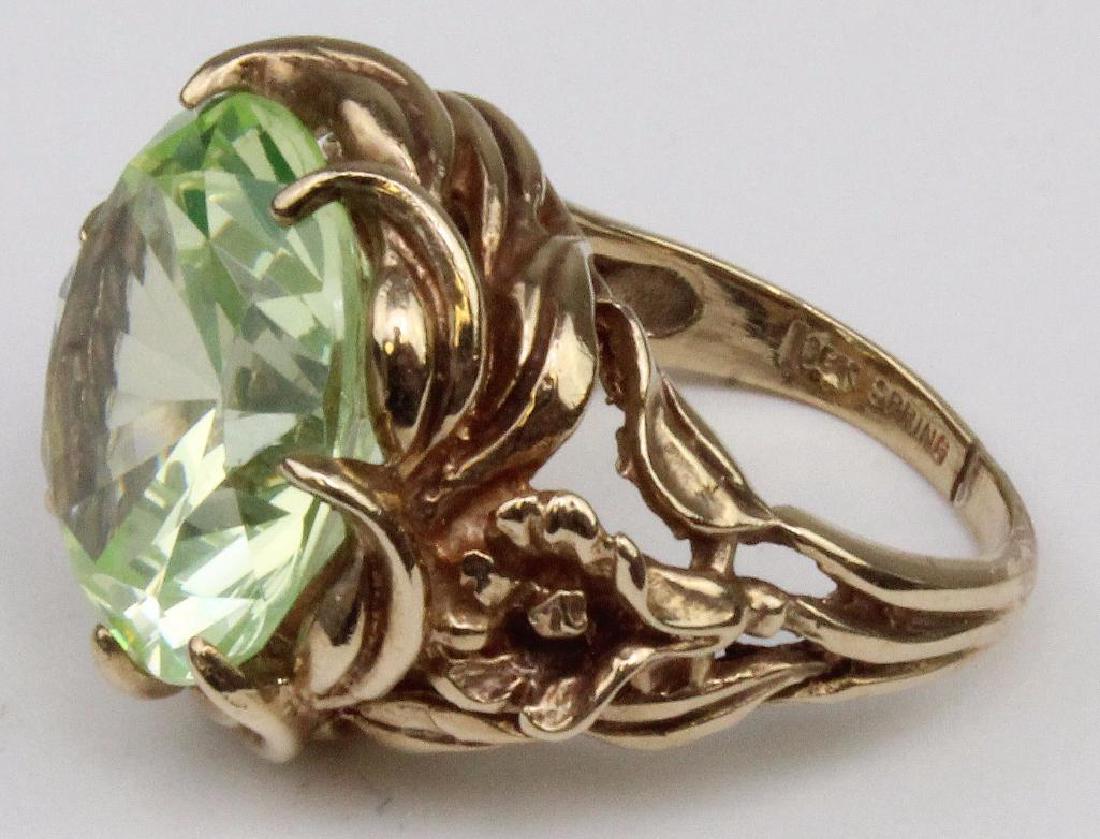 10K Yellow Gold Ring. Citrine type (1 of 6)