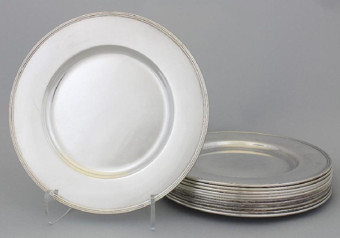 Gorham Sterling Silver Bread and Butter Plates (12) (1 of 2)
