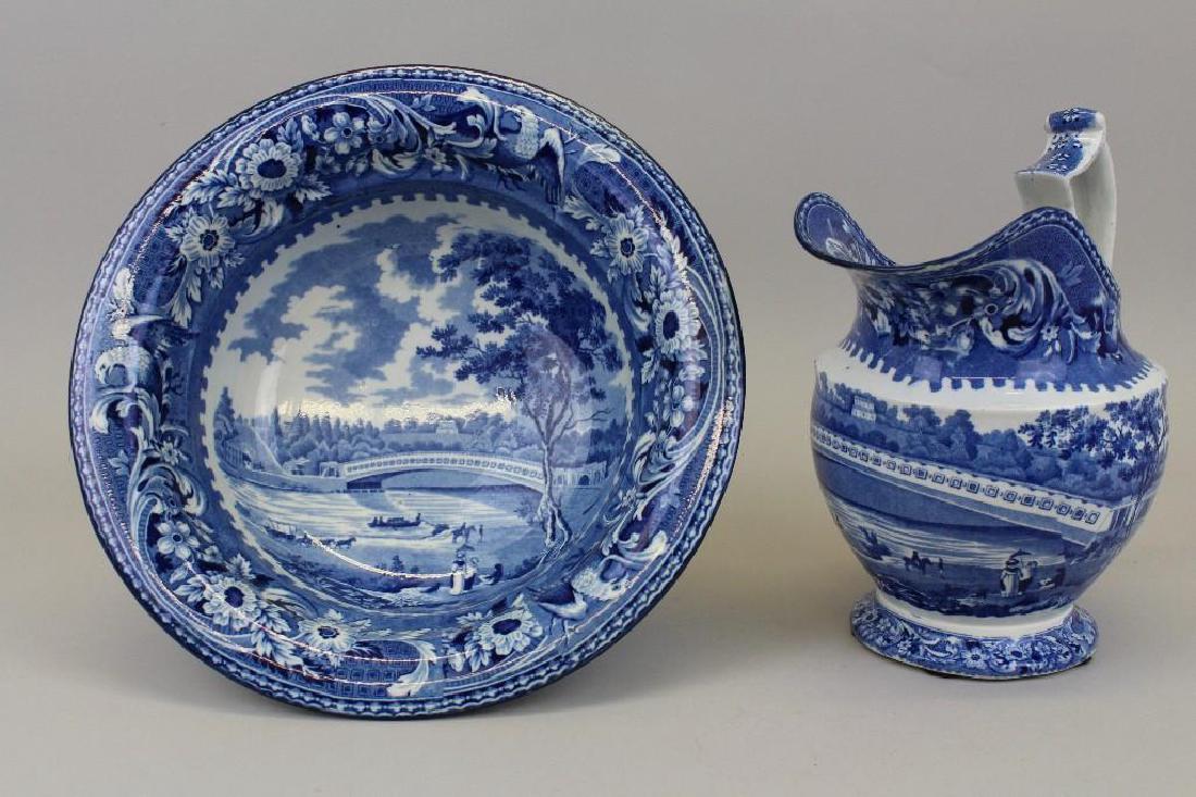 Transferware "Upper Ferry Bridge Over the Schuylkill" (1 of 5)