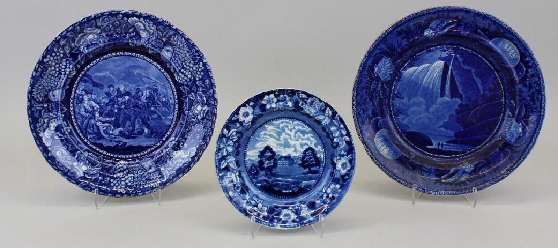 Lot of (3) Staffordshire Plates (1 of 5)