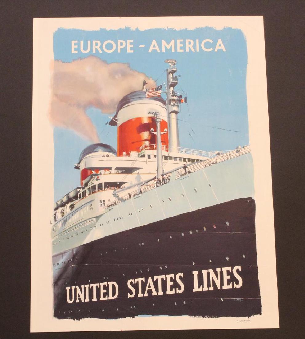 United States Lines Travel Poster (1 of 2)