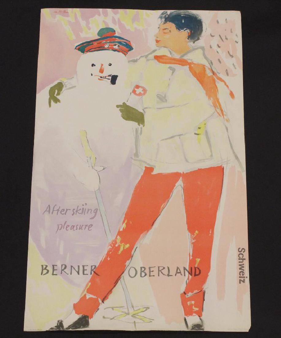 Swiss Travel Poster - Skiing (1 of 4)