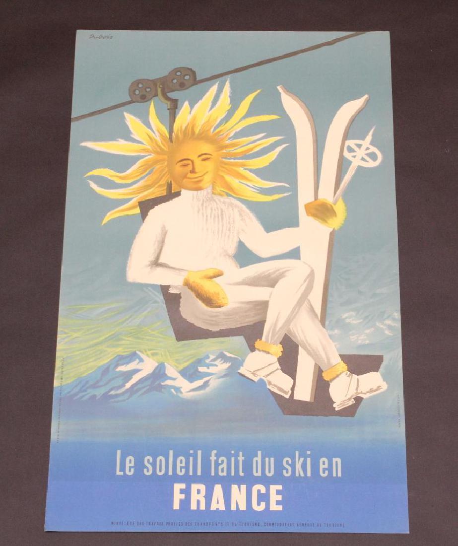 French Travel Poster - Skiing (1 of 4)