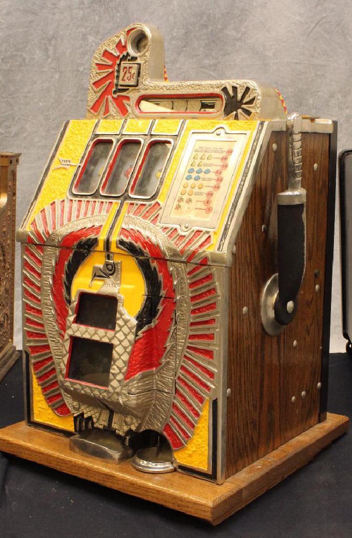 Mills 25 cent War Chief Slot Machine (1 of 9)