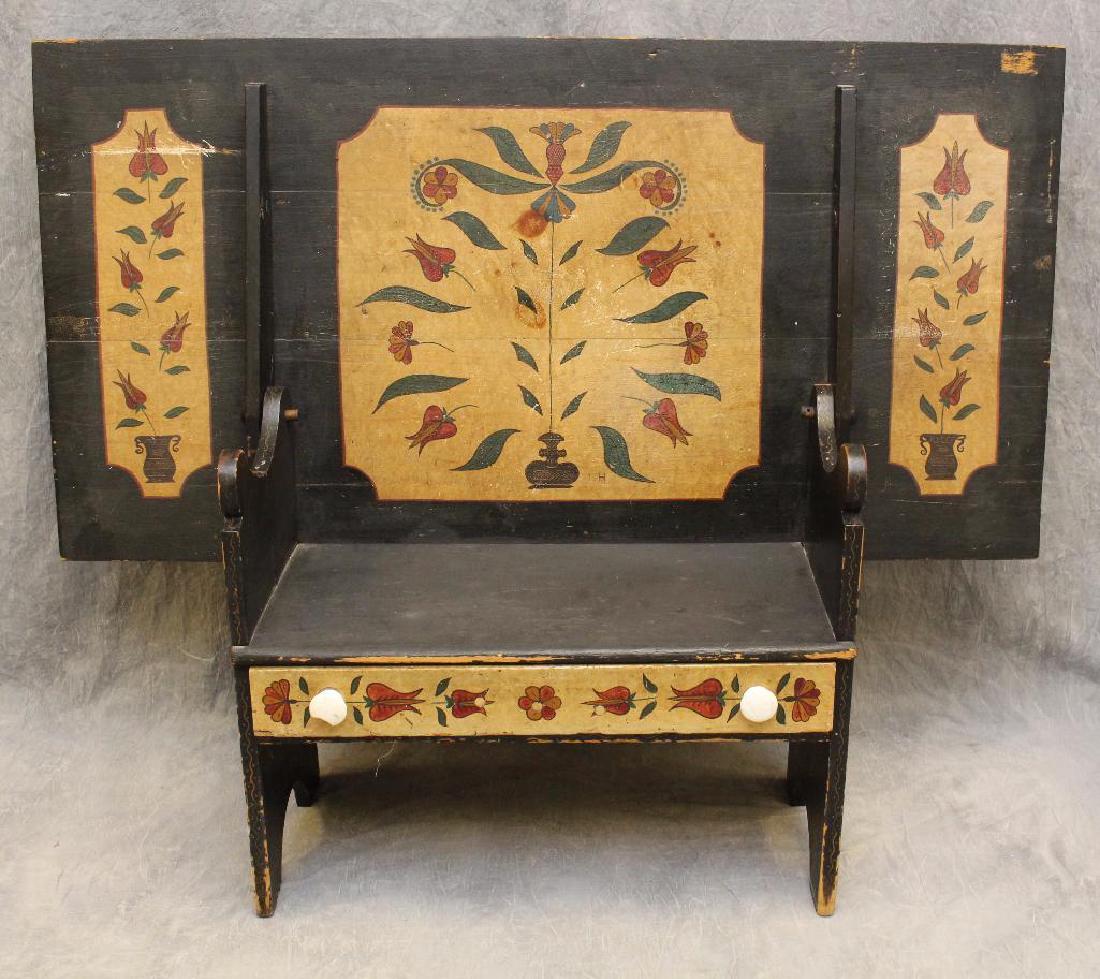 Paint Decorated Hutch Table (1 of 6)