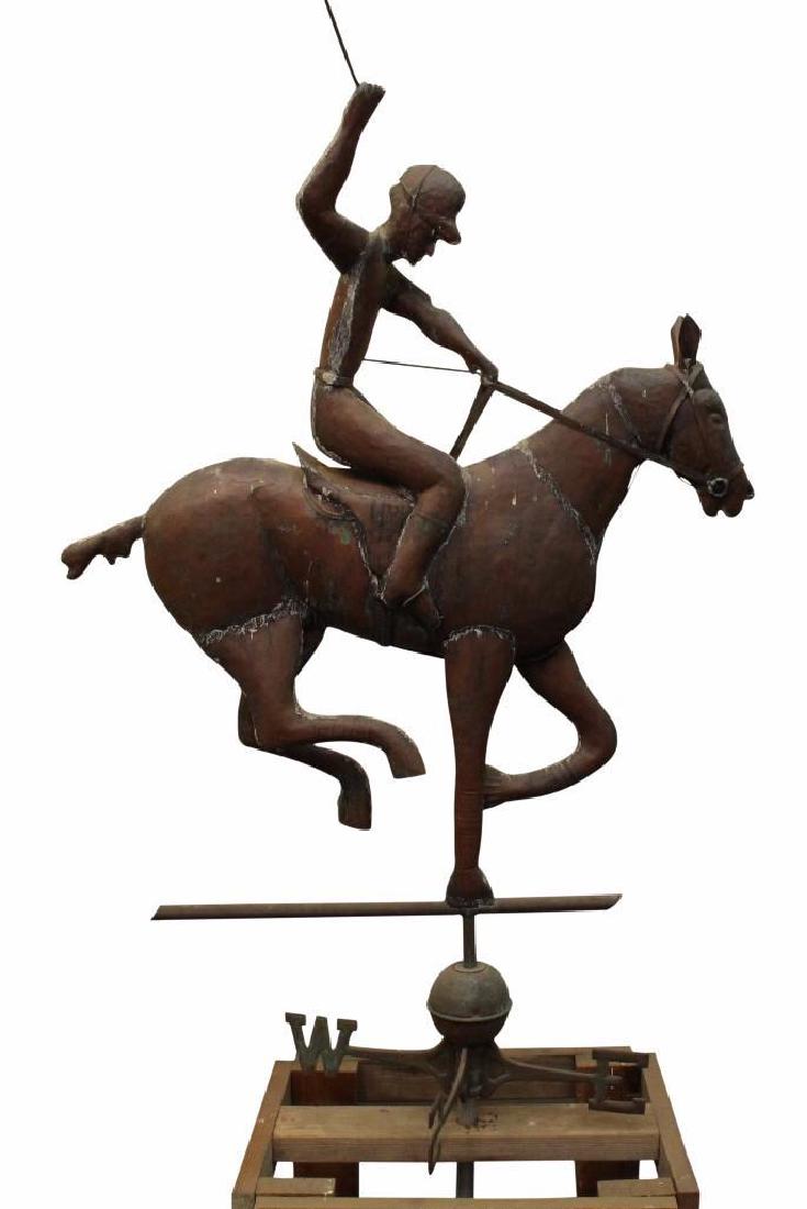 Copper Polo Player Weathervane (1 of 5)