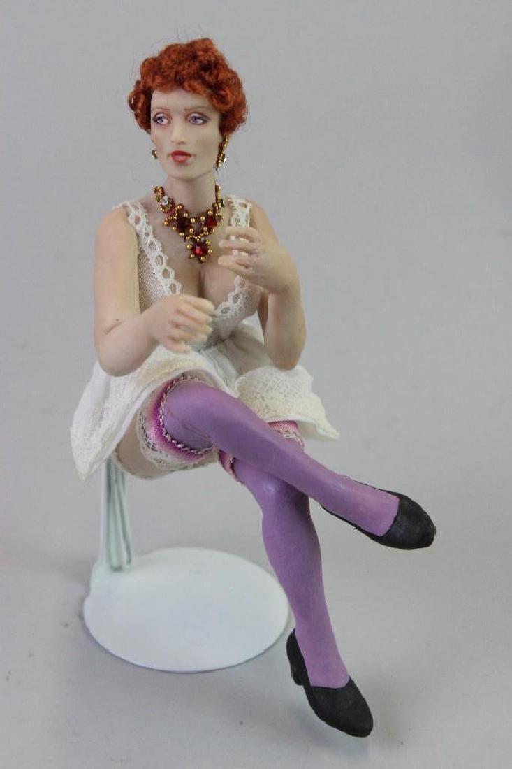 James Carrington Custom Doll "Lady of the Evening": Wine and Spirits Shop Building Apartments (building not in auction) - "Lady of the Evening" doll James Carrington UK - custom doll