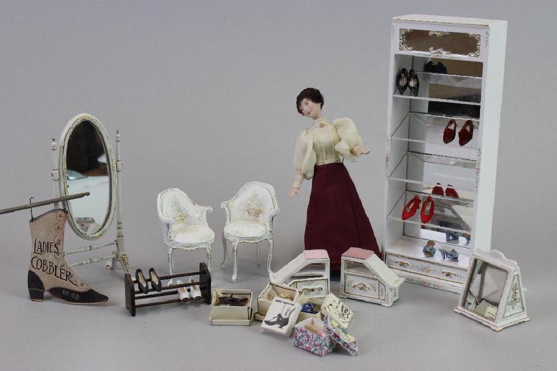 Items for Ladies Shoe Shop;  Doll's Cobbler & Lady Doll (1 of 6)