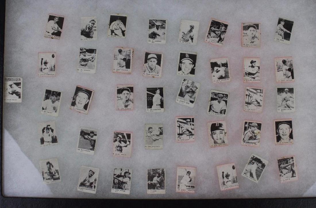 MINIATURE PHOTOS OF OLDER PLAYERS - LOT OF 41: Reverse side has infield diamond; D. Maggio, T. Cobb, C. Mathewson, T. Speaker 