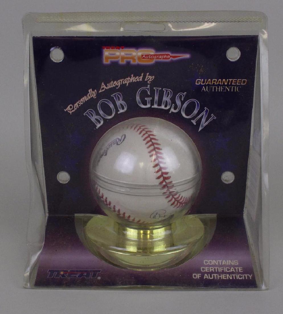 BOB GIBSON AUTOGRAPHED BASEBALL (1 of 2)
