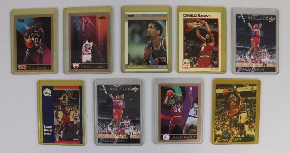BASKETBALL CARDS 90'S LOT: SKYBOX, FLEER, UPPER DECK, (2) JORDAN, (4) BARKEY CARDS, CARTWRIGHT, ROBINSON
